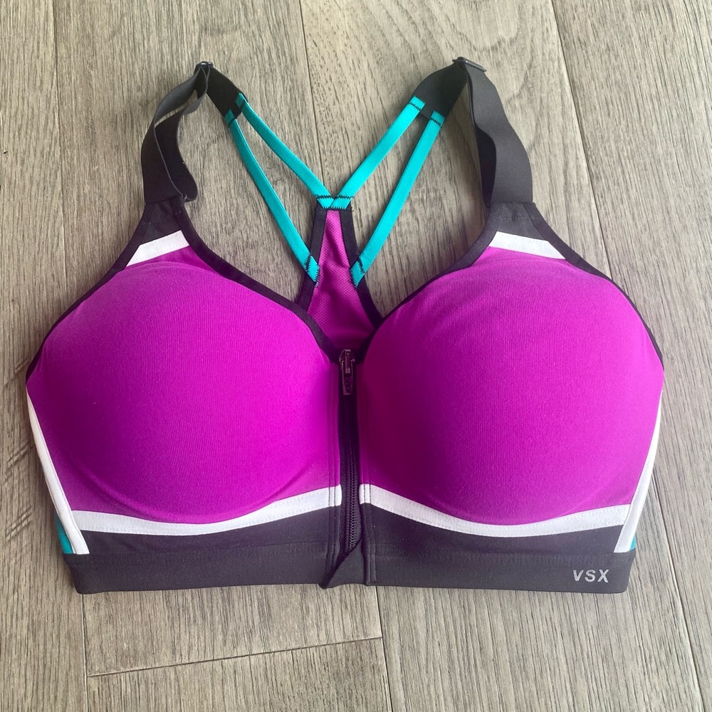 Victoria's Secret Purple and Black Sports Bra